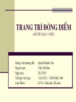 trang trí đường diềm