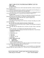 BÀI 37:ĐỊA LÍ CÁC NGÀNH GTVT