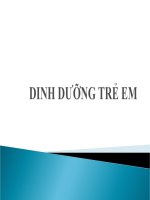 Slide dinh dưỡng trẻ em