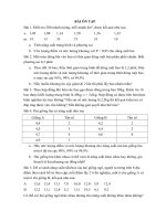 Bài tập ôn thống kê có lời giải