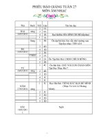 GIÁO ÁN ÂM NHẠC CKTKN TUẦN 27,28,29,30