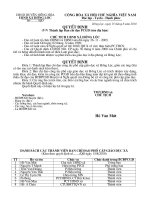 QUYẾT ĐỊNH THÀNH LẬP BAN CHỈ ĐẠO