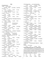 Đề thi và đáp án thi học sinh lớp 9 ôn thi vào lớp 10 trung học phổ thông