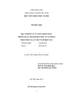 Địa vị pháp lý của ban kiểm soát trong quản trị nội bộ công ty cổ phần theo pháp luật việt nam hiện nay