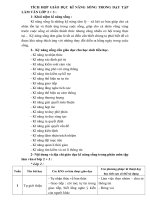 Nội dung tích hợp KNS trong TLV lớp 3