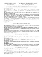 BÀI TẬP VỀ VẬT LÍ LỚP 10