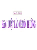 Tiết 64 Luật bảo vẹ moi trường (cuc hot)
