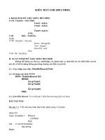 Bài tập kiểu bản ghi