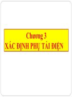 Chương 3: XÁC ĐỊNH PHỤ TẢI ĐIỆN