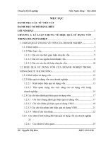 báo cáo tốt nghiệp một số giải pháp nhằm nâng cao hiệu quả sử dụng vốn tại công ty cổ phần đầu tư rico