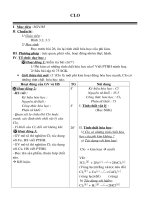 Giao an hoa 9 bai Clo ( tiet 1)