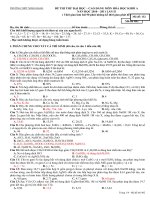 Đề thi thử ĐH trường Ninh Giang