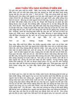 Anh thân yêu sao không ở bên em