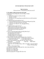 Đề và đáp án thi tuyển Học sinh giỏi_Sinh học 9.