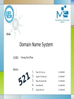 Thuyết trình môn mạng máy tính Domain Name System
