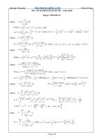 Cách giải các bài toán tích phân mũ logarit