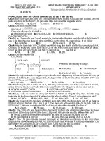 đề thi thử trường Quỳnh Lưu -  Nghệ An