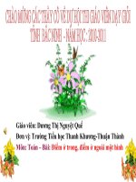 Tiết 98: Điểm ở trong, điểm ở ngoài một hình