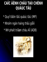 Các định chế tài chính quốc tế
