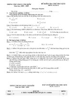 De thi HK II mon Toan 8