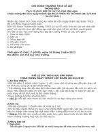 Trò chơi 26/3 trường THCS Lê Lợi - Ia Pa