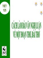 bài 24 Cách làm bài nghị luận về đoạn thơ