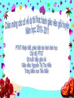 nhận biết, phân biệt các hình