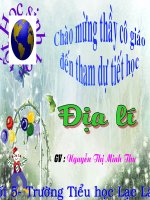 các dan toc va su phan bo dan cu: gioa an hoi thi tai nang tre cap tinh