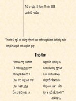 Từ ngữ về tình cảm. Dấu phẩy