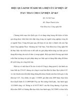 HIỆU QUẢ KINH TẾ KHI MUA ĐIỆN Ở CẤP ĐIỆN ÁP 35 kV THAY CHO CẤP ĐIỆN ÁP 6kV và ỨNG DỤNG THIẾT BỊ MỚI NHẰM TIẾT KIỆM ĐIỆN NĂNG TỔNG THỂ CHO PHỤ TẢI CÔNG NGHIỆP