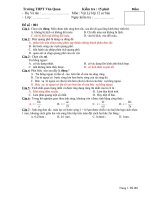 Bài kiểm tra 15 phút 12 CB