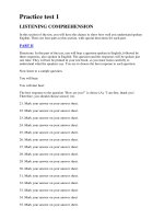 Bài kiểm tra ngoại ngữ anh văn có lời giải