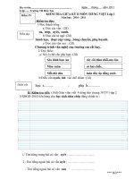 Đề KTĐK GKII Tiếng Việt 1 2010-2011