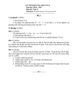 Một số đề KT HKII Toán 9 (có ĐA)