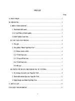 tư tưởng yêu nước và tinh thần nhân đạo của Nguyễn TRãi qua tác phẩm Bình Ngô Đại cáo