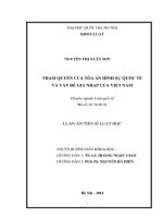 luận văn thẩm quyền của tòa án hình sự quốc tế và vấn đề gia nhập của việt nam