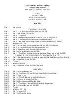 Phân phối chương trình môn Địa lý