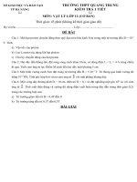 đề kiểm tra 1 tiết chương IV và chương V