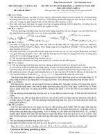 đề đại học các năm