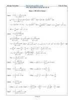 Cách giải các bài toán tích phân dạng vô tỉ