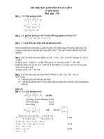 Đề kiểm tra môn tóa 8 kỳ II&ĐA