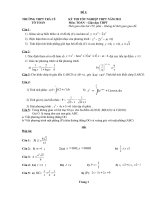 6 đề ôn thi tốt nghiệp THPT môn Toán  năm 2011- có đáp án