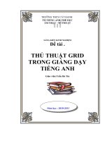 su dung thu thuat Grid trong giang day Tieng Anh