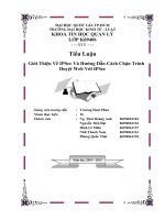 Tiểu luận An toàn và bảo mật hệ thống thông tin Về IPSec Và Hướng Dẫn Cách Chặn Trình Duyệt Web Với IPSec