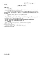 Kiểm tra chương III- Đại số 8 ( Áp dụng từ 10//3202011)