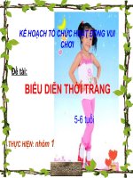 THỜI TRANG CỦA BÉ