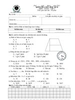 Kiểm tra Giữa HK II - Toán 3 (01)