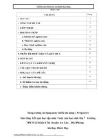 Tăng cường sử dụng máy chiếu đa năng ( Projector) làm tăng kết quả học tập môn Toán của học sinh lớp 7 trường THCS Lê Khắc Cẩn huyện An Lão – Hải Phòng khi học Hình Học