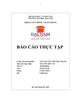 BÁO CÁO THỰC TẬP CÔNG TY TNHH VP THIÊN PHÚ
