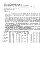 một số bước đầu để nâng cao chất lượng giảm tỉ lệ học sinh lưu ban bỏ học